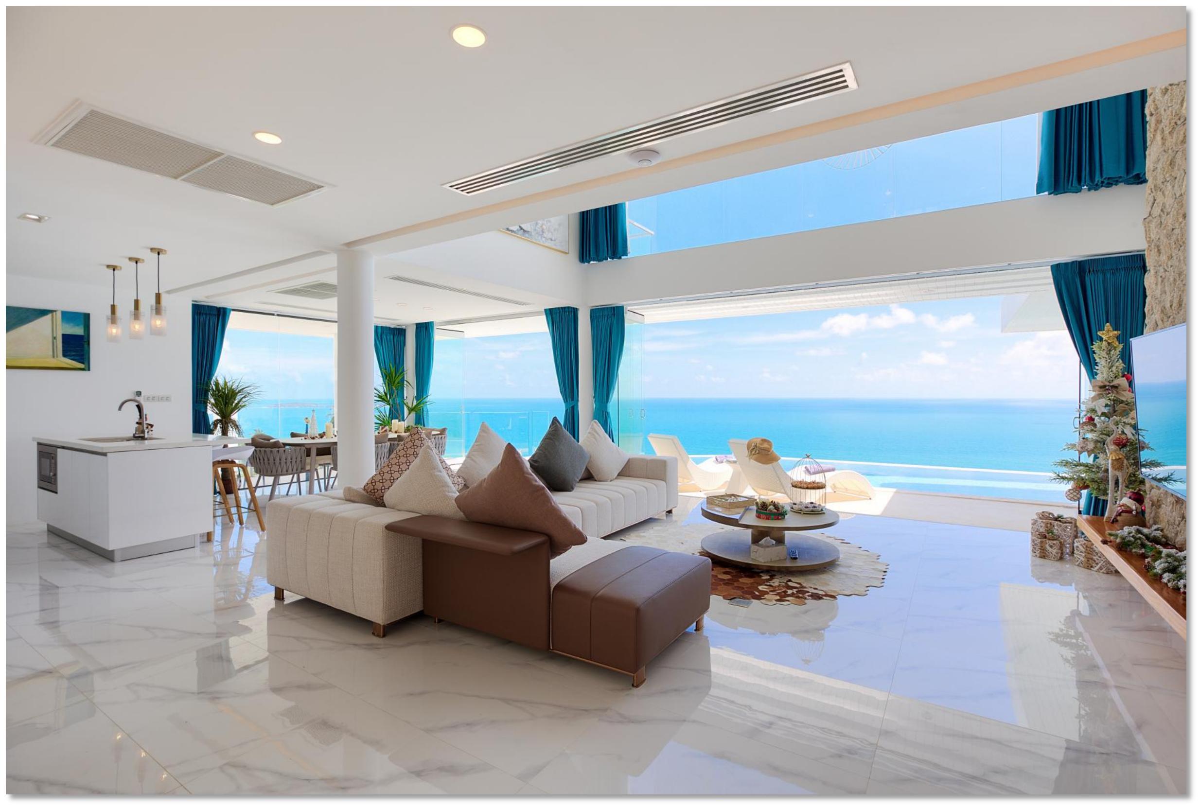 The Wave 2 - Urbane 5 Bedroom Seaview Pool Villa in Chaweng Noi for sale