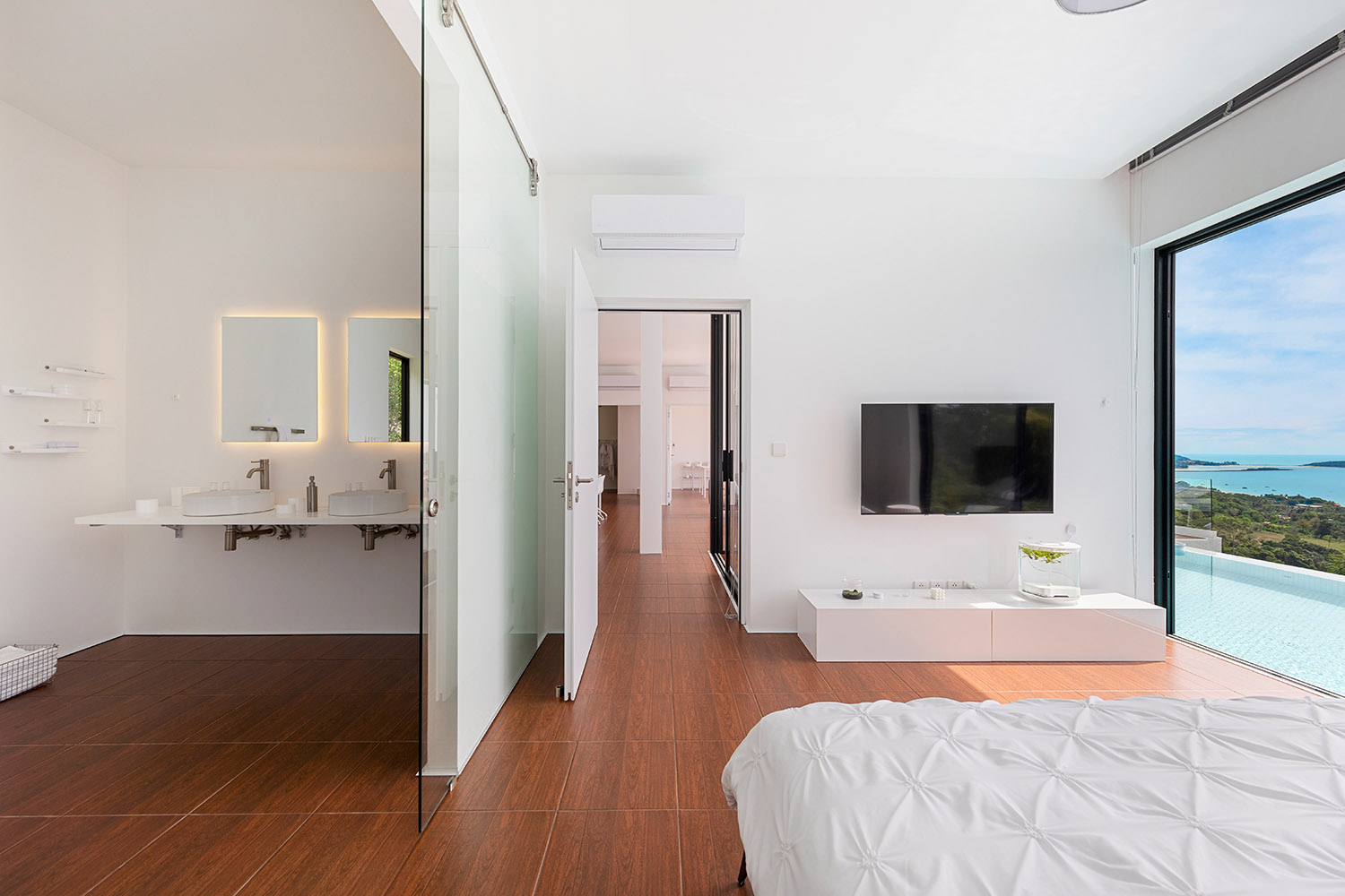 Minimalist 2 Bedroom Seaview Pool Villa with Expansion Potential in Chaweng Noi for sale