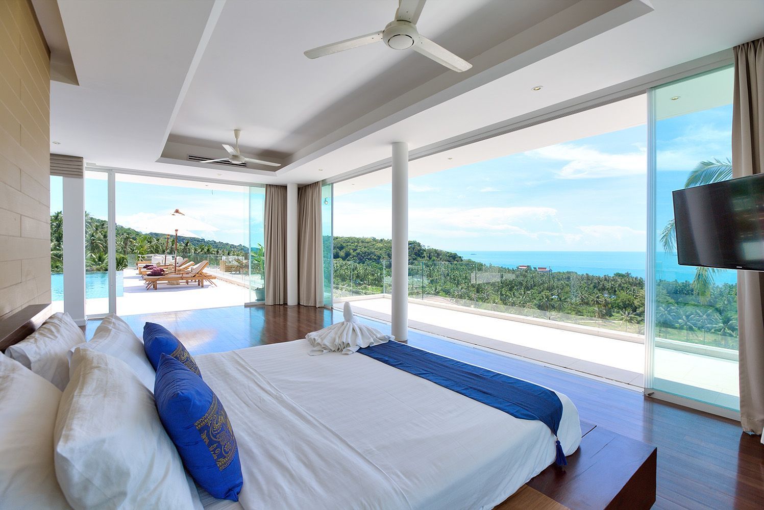 Luxurious spacious 4 bedrooms panoramic ocean views villa In Bang Por: Luxurious spacious 4 bedrooms panoramic ocean views villa In Bang Por for sale @sunwaysamui