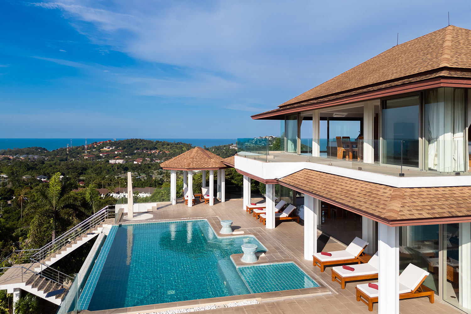 (PRICE REDUCED!) Narai Kiri Villa – Spacious 5 Bedroom Seaview Pool Villa in Plai Laem for sale