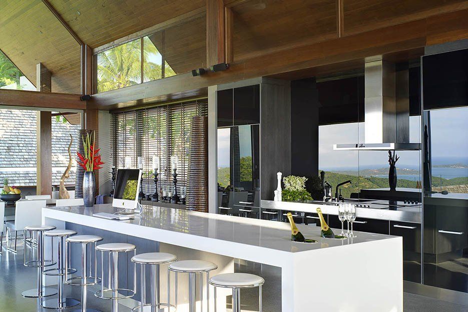 Suralai Villa - Modern Thai 6 Bedroom Seaview Pool Villa in Bophut for sale
