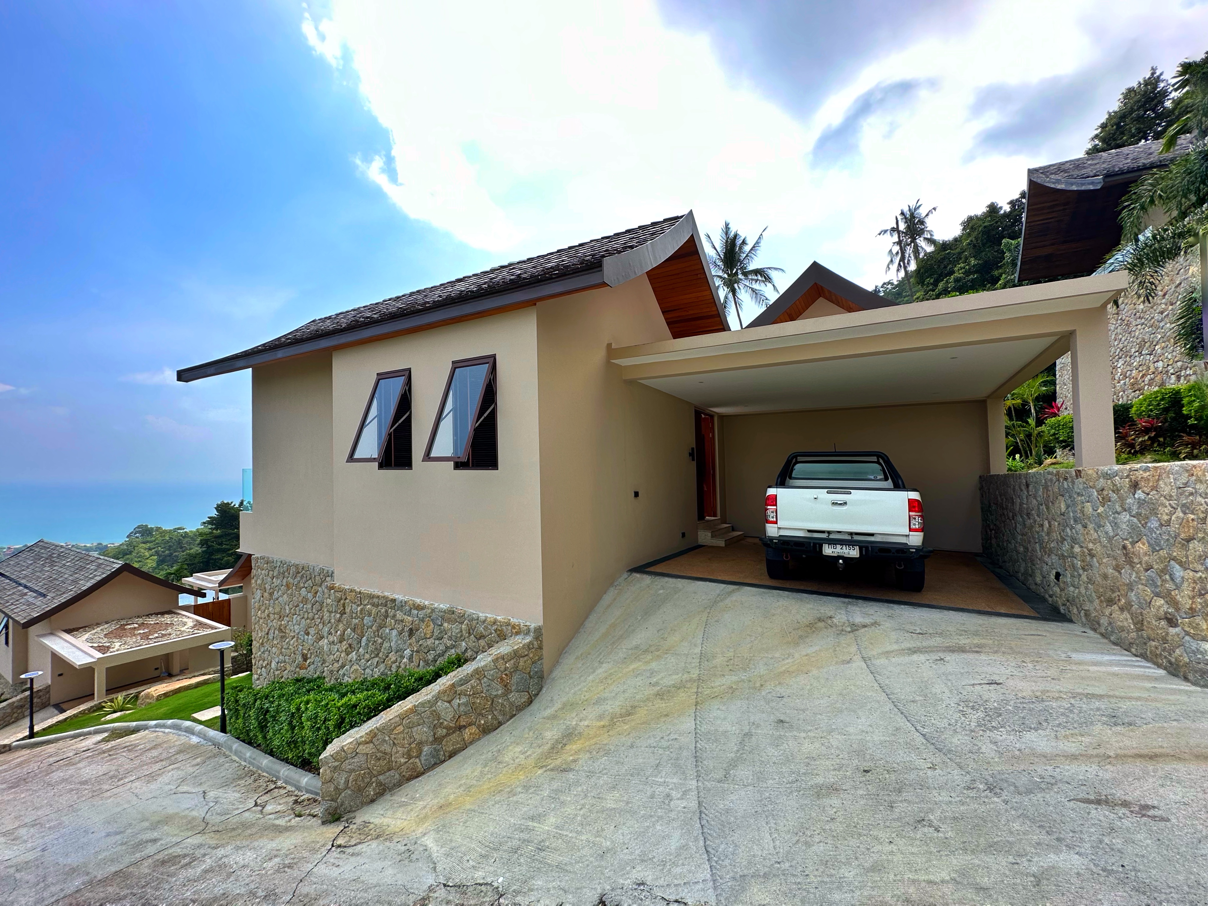 (SOLD) Villa Delapan - Traditional Tropical 3 Bedroom Seaview Pool Villa in Chaweng Noi For Sale