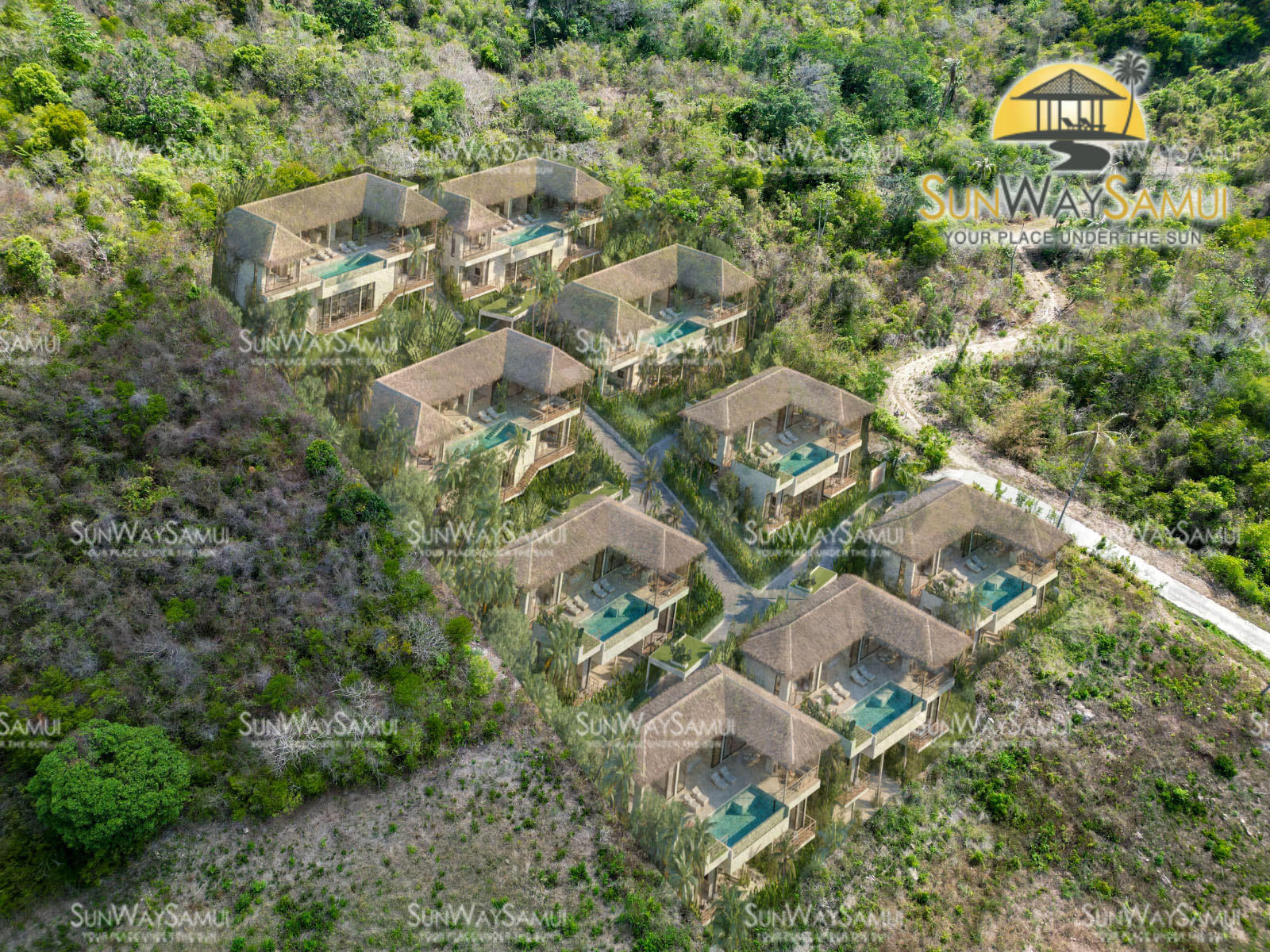 (SOLD) Pacific Sunset – Villa Komodo 5/8 Bedroom Seaview Pool Villa in Bang Makham for sale