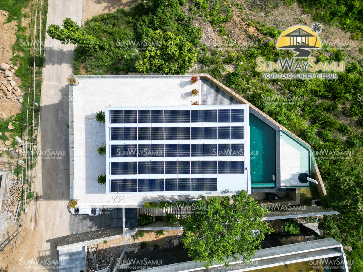 Modern 4 Bedroom Seaview Pool Villa in Plai Laem for sale