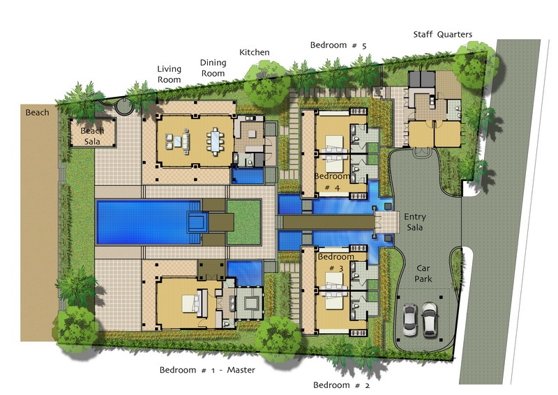 Baan Chom Talay - Classic 5 Bedroom Beachfront Villa in Lipa Noi for sale