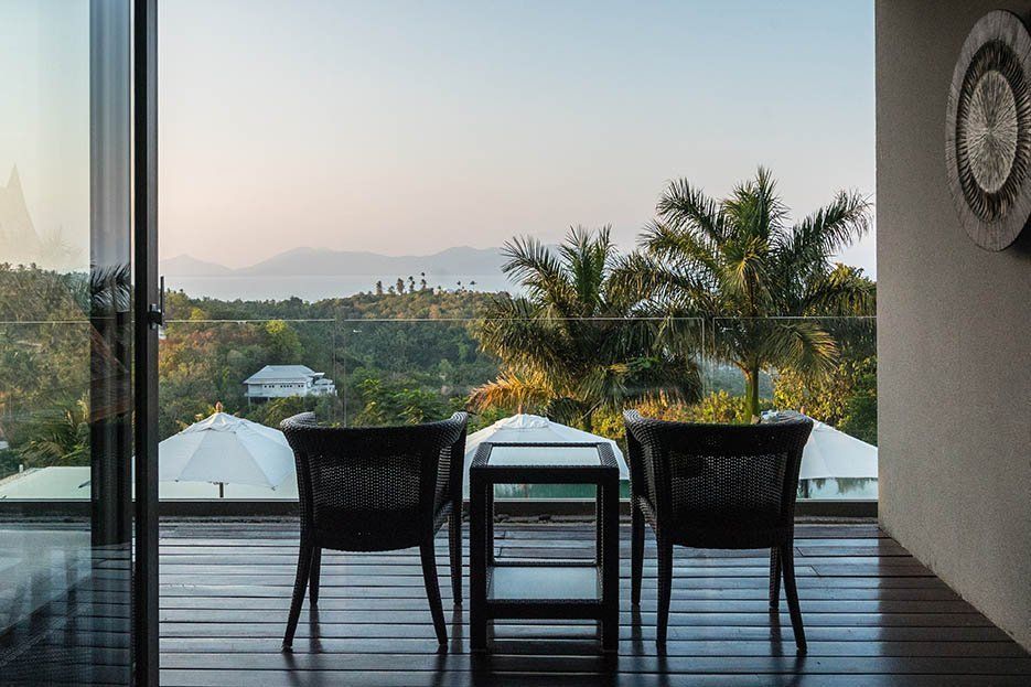 Suralai Villa - Modern Thai 6 Bedroom Seaview Pool Villa in Bophut for sale