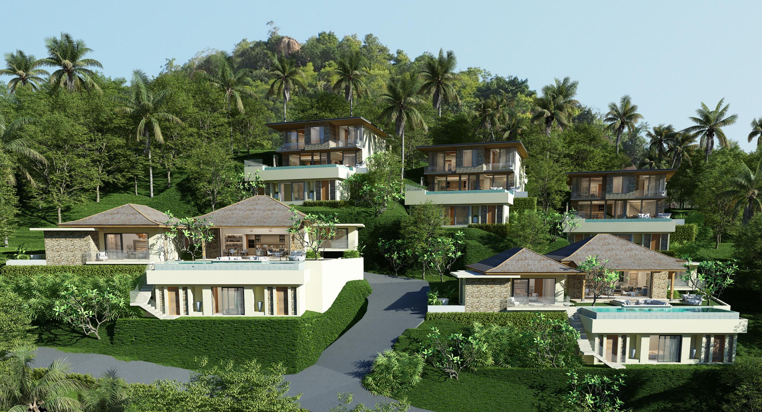 The Landmark - Spectacular 4 Bedroom Seaview Pool Villa in North Chaweng for sale