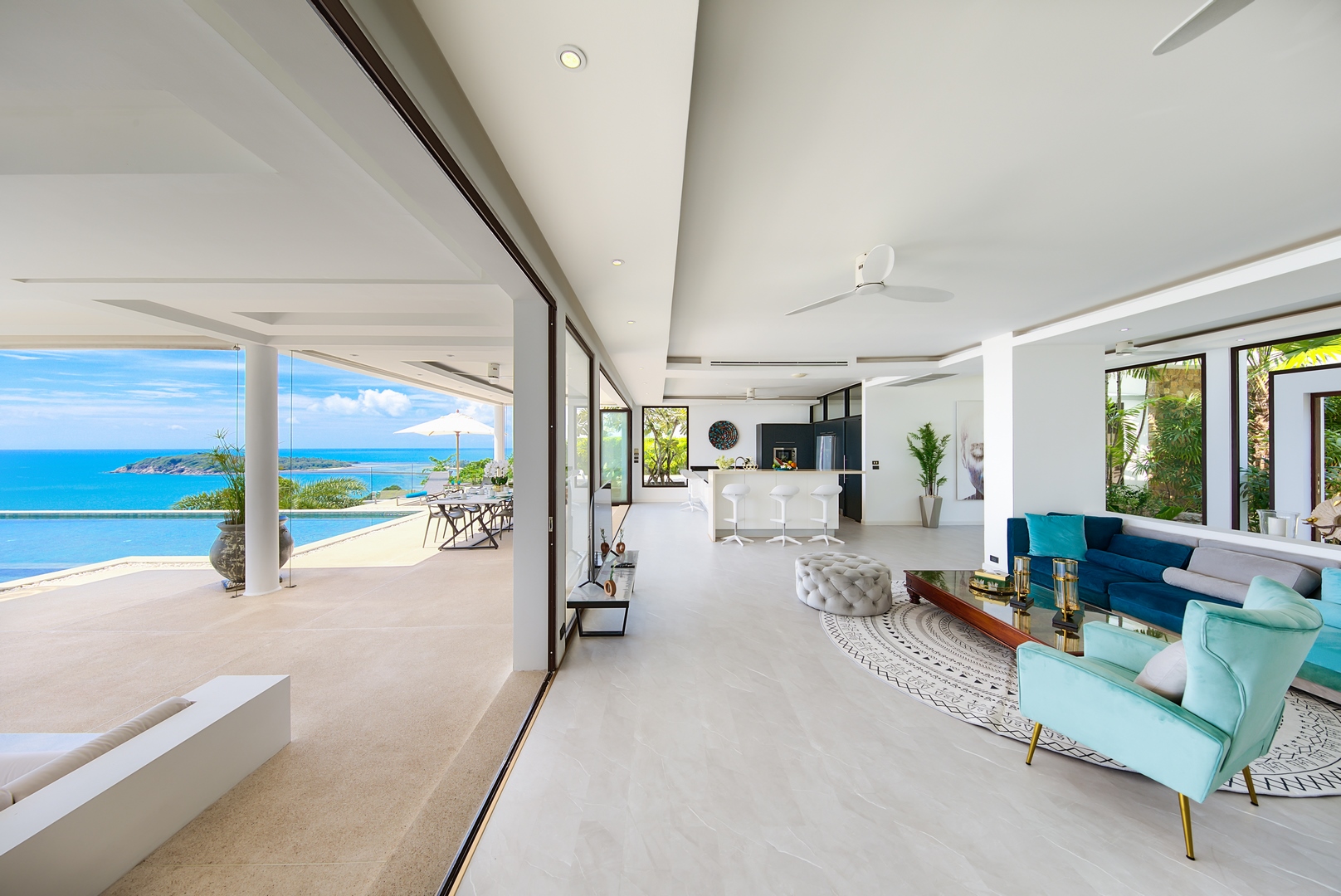 Villa Turquoise – Luxury 4 Bedroom Seaview Villa in North Chaweng for sale