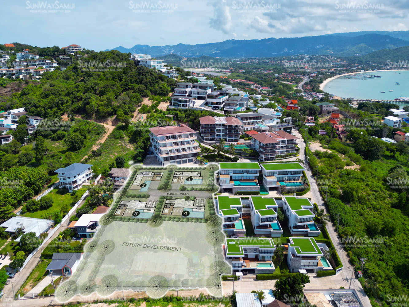 The Bay Pool Villas – 3 Bedroom Seaview Pool Villa in Big Buddha for sale