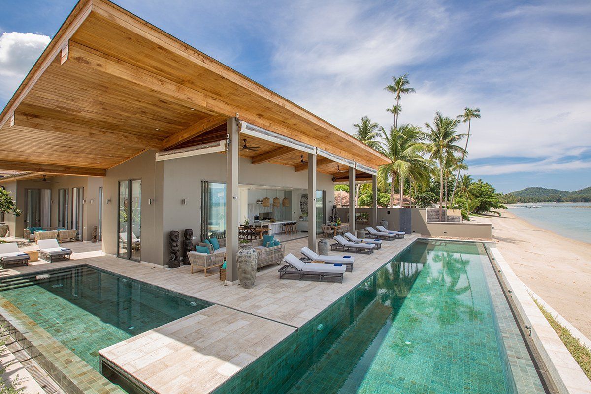 (SOLD) Villa Kirana by Pavana – Luxurious 6 Bedroom Beachfront Villa in Laem Sor for sale