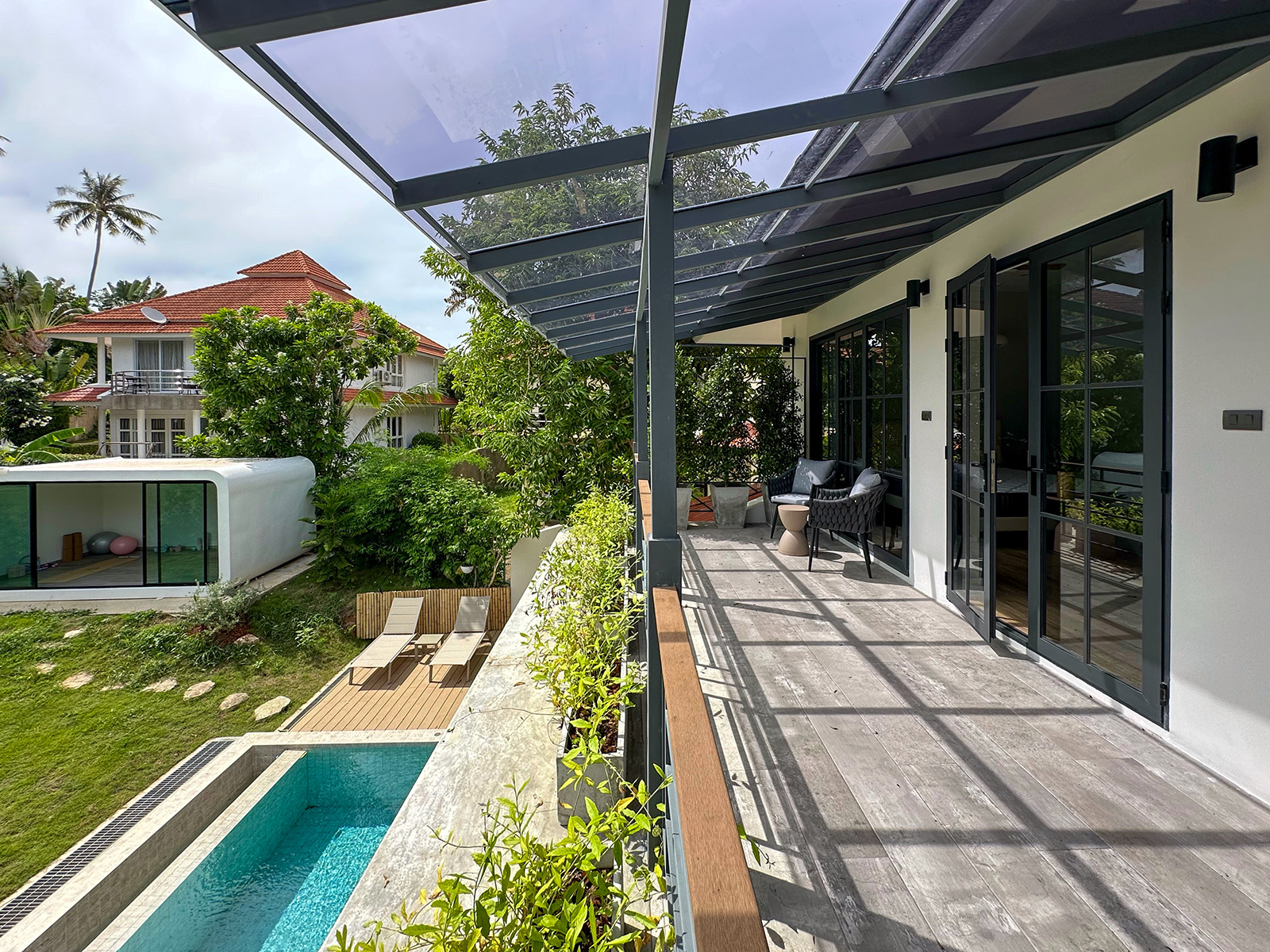 (SOLD) New Built Beachside 3 Bedroom Garden Pool Villa in Thongson Bay Villas for Sale