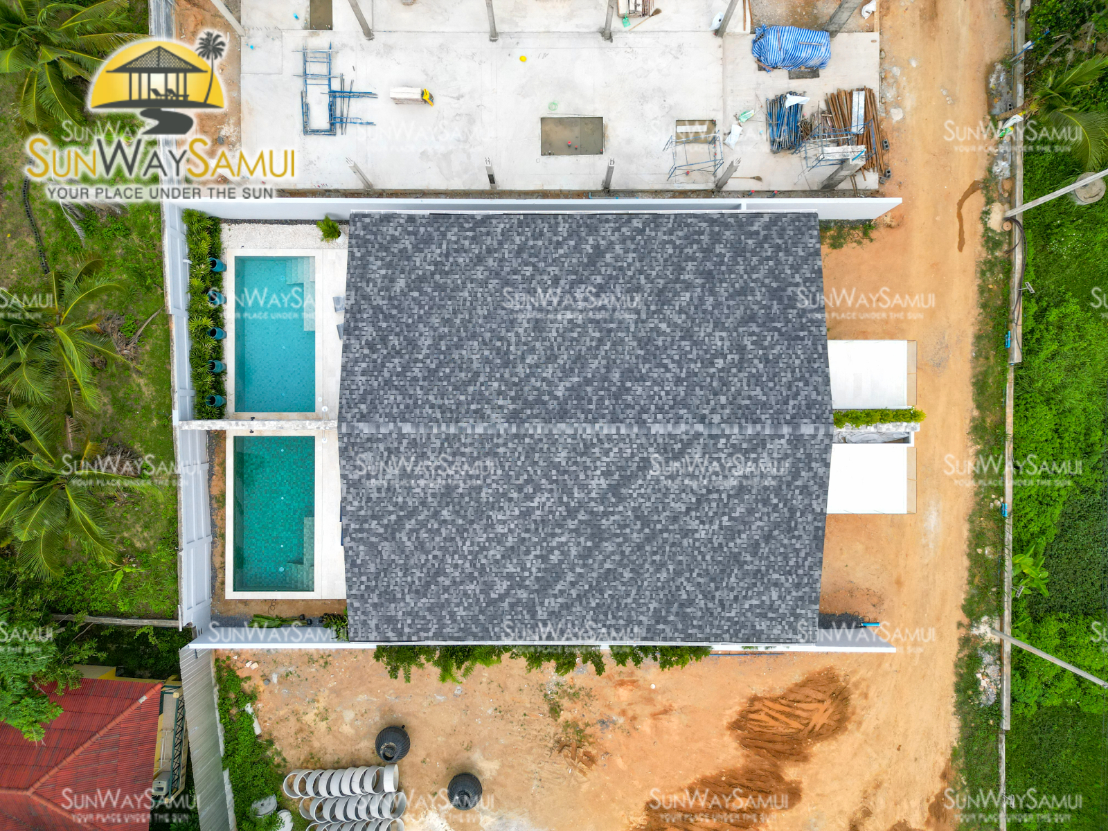 (SOLD) The Hideaway - 3 Bedroom Semi-Detached Pool Villa in Bophut for sale 