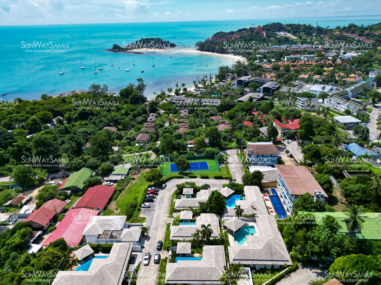 Villa Horizon 20 - Tropical 2 Bedroom Partial Seaview Pool Villa in Choengmon for sale: Villa Horizon 20 - Tropical 2 Bedroom Partial Seaview Pool Villa in Choengmon for sale