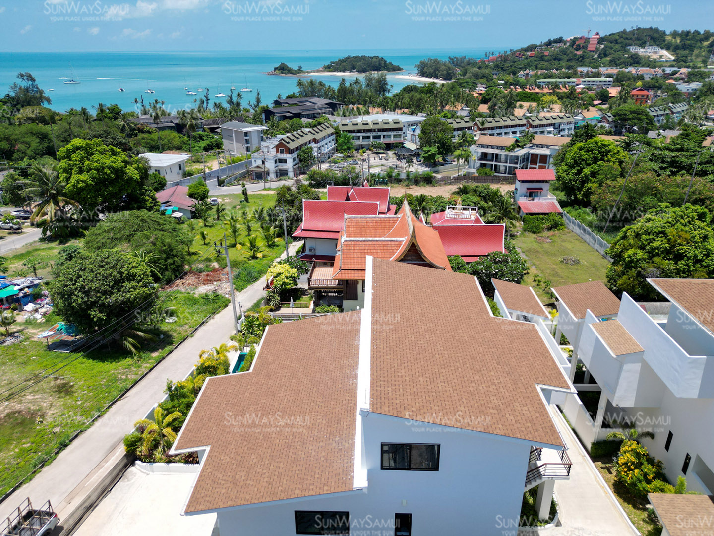 Villa Gabriela – Duplex Beachside Pool Villa with Partial Sea View in Choengmon for Sale