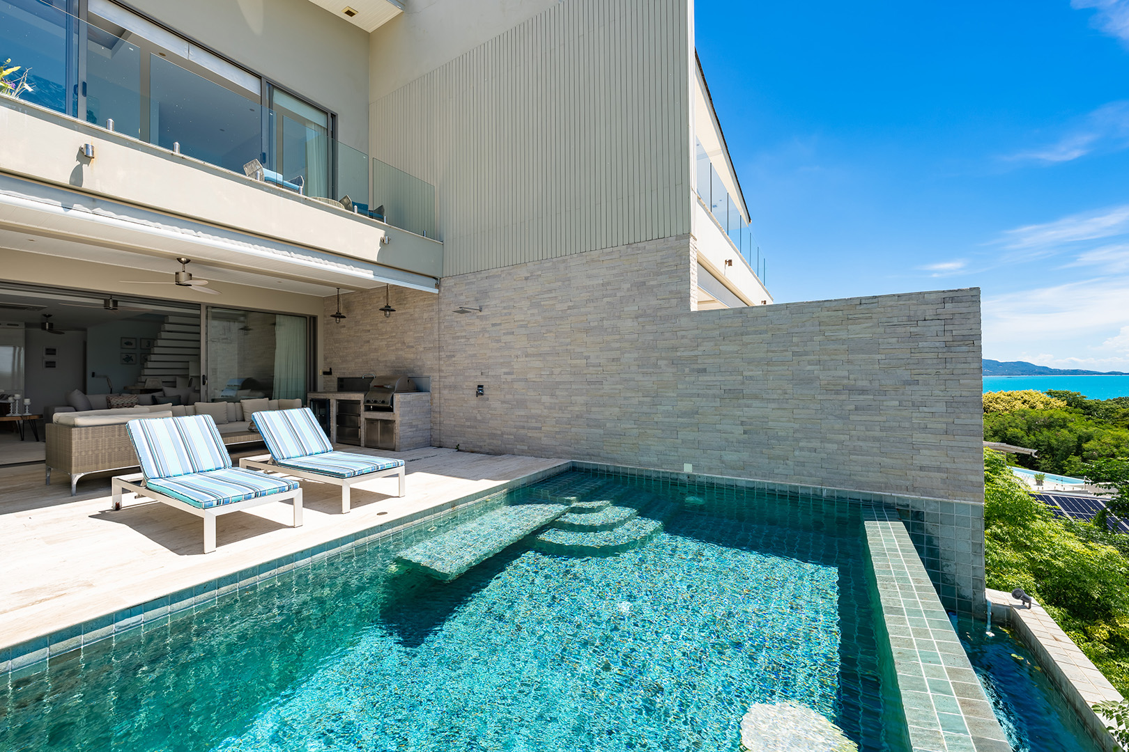 Nautical 4+1 Bedroom Seaview Semi-Detached Pool Villa in Plai Laem for sale