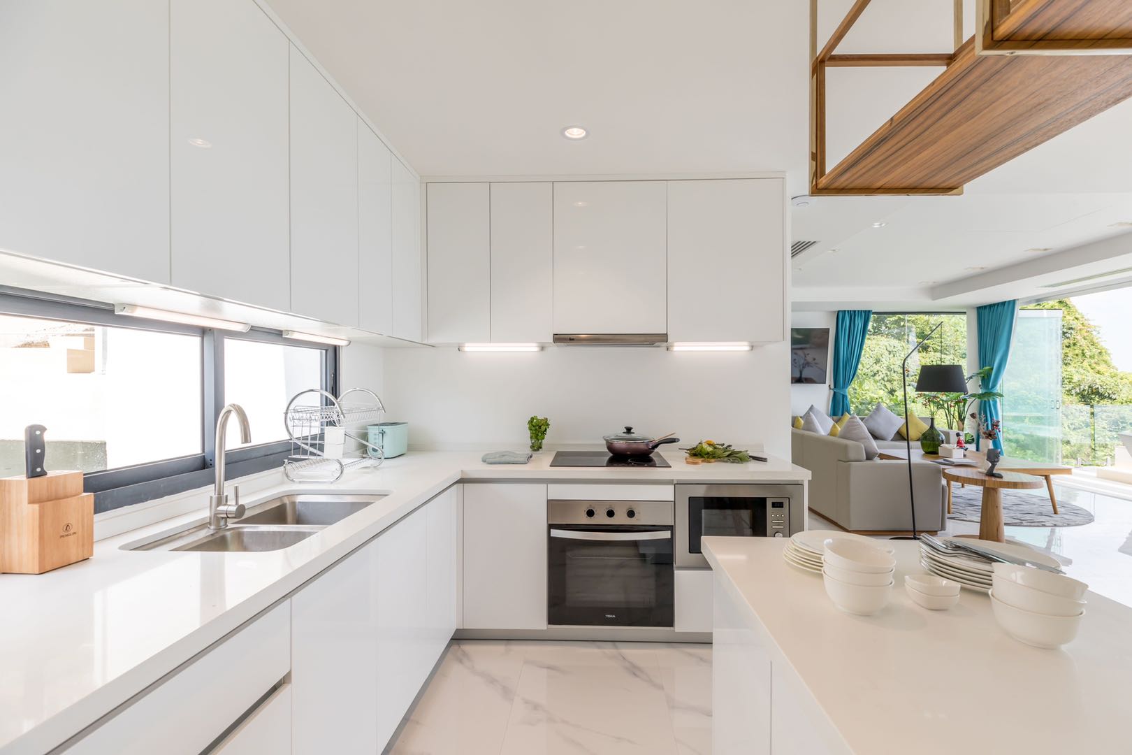 The Wave 2 - Modern 3 Bedroom Semi-Detached Seaview Pool Villa in Chaweng Noi for sale