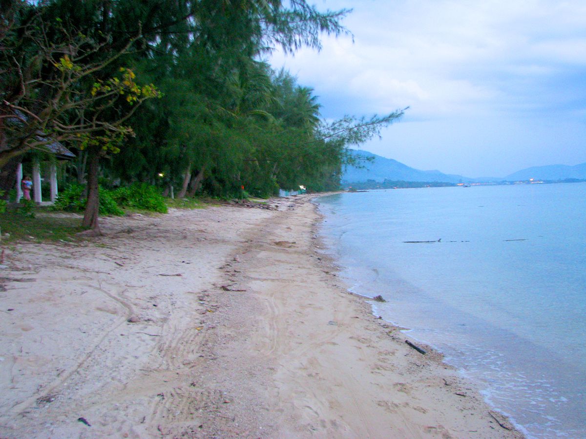 (SOLD) Sunset Beachfront Land in Laem Yai