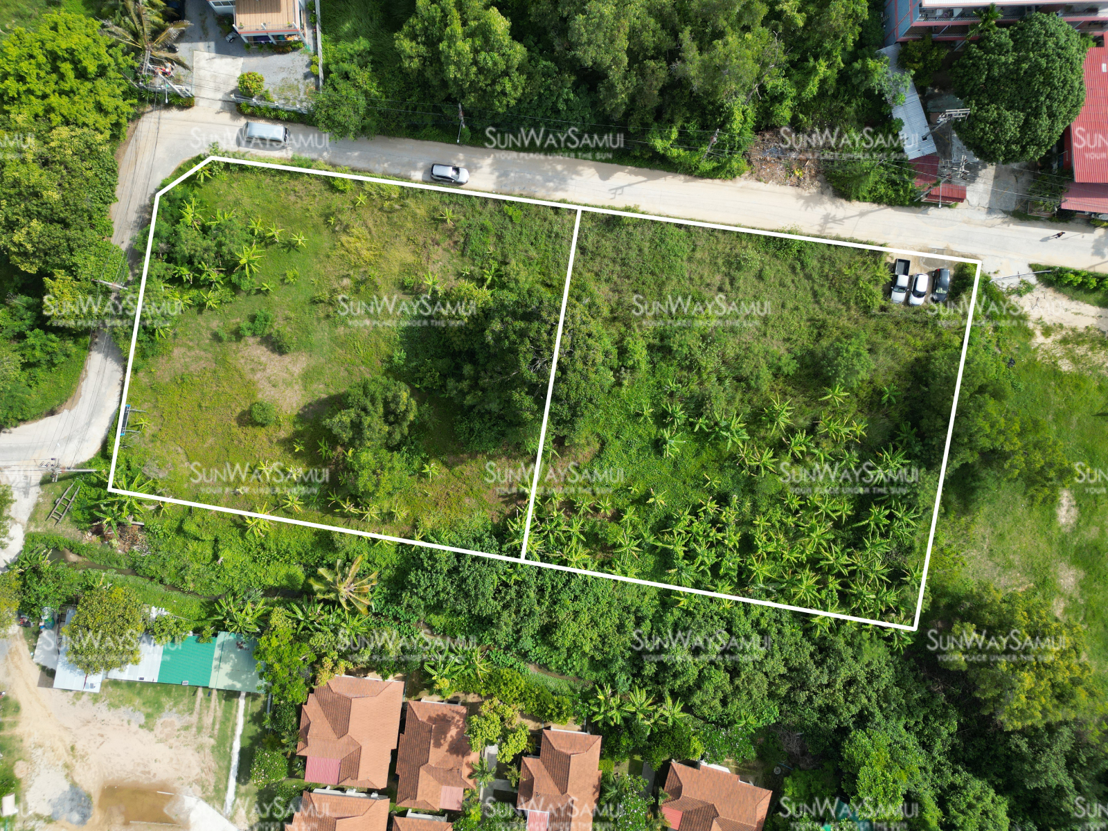 An excellent land plot on the West side of Bophut beach in Koh Samui. 