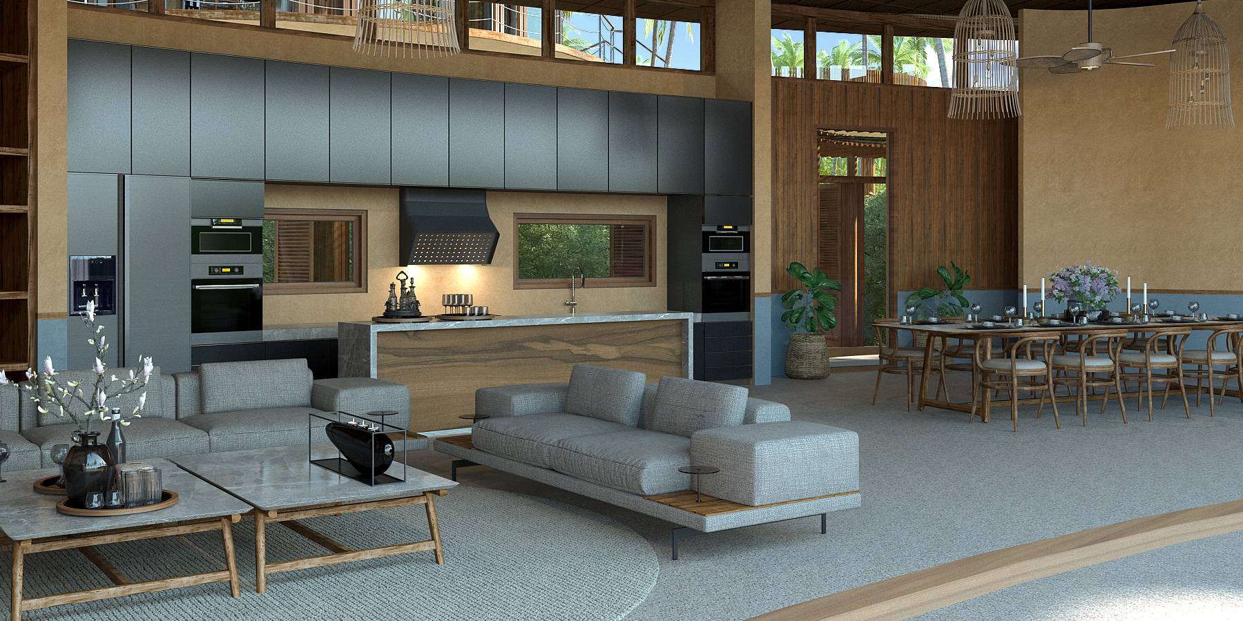 Kunkhao Tara Villas – Ecological 4 Bedroom Seaview Pool Villa in Bang Makham for sale