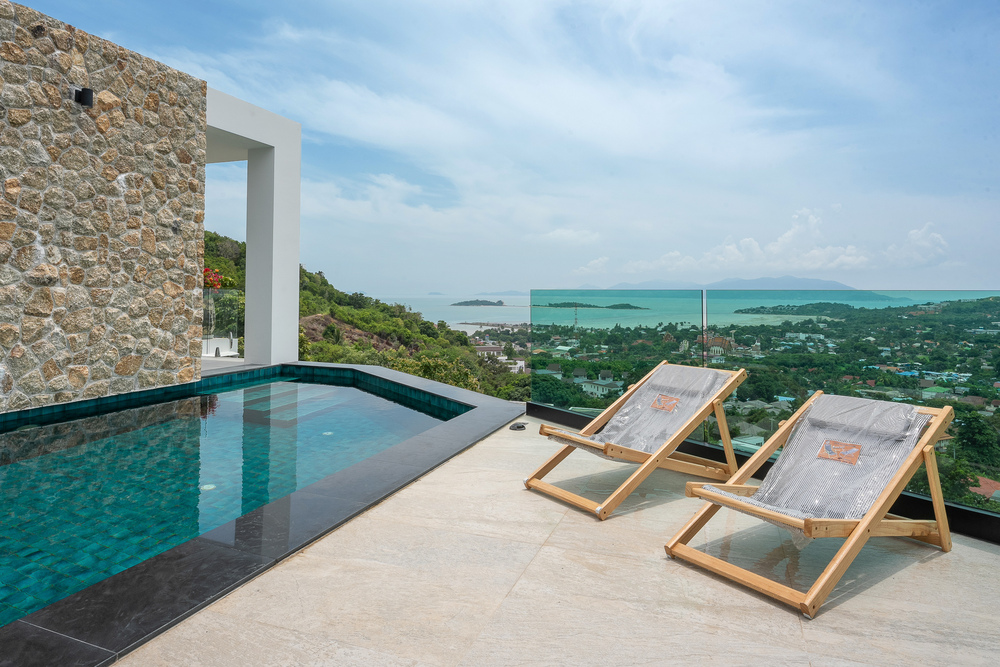 Modern 4 Bedroom Seaview Pool Villa in Plai Laem for sale