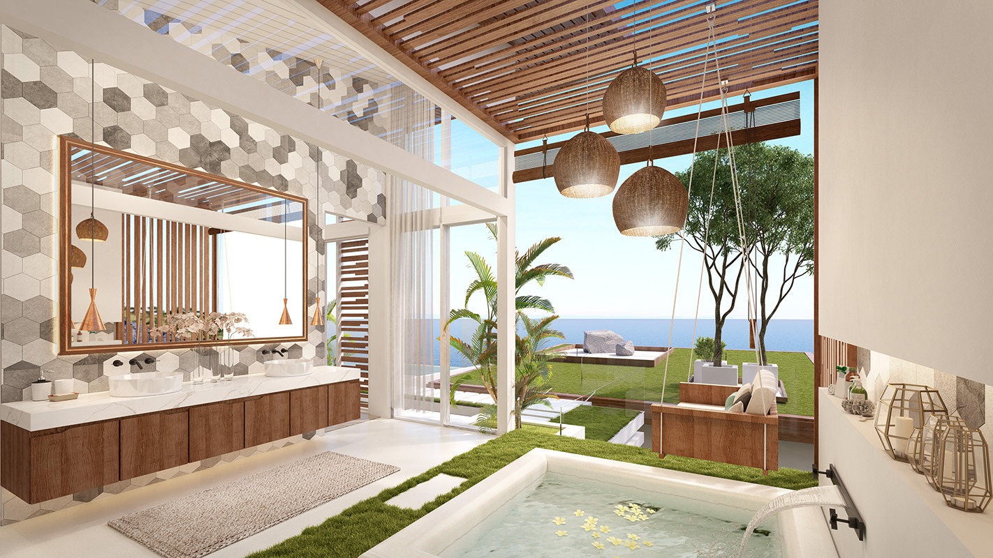 (SOLD) Pacific Palisade - Contemporary Tropical 5 Bedroom Seaview Pool Villas in Bang Por 