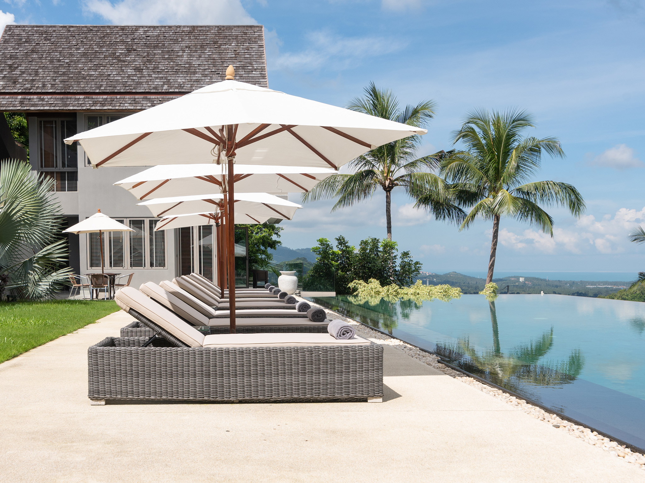 Villa Suralai - Modern Thai 6 Bedroom Seaview Pool Villa in Bophut for sale: Villa Suralai - Modern Thai 6 Bedroom Seaview Pool Villa in Bophut for sale