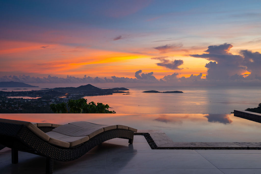 Majestic 4 Bedroom Seaview Pool Villa in Chaweng Noi for Sale