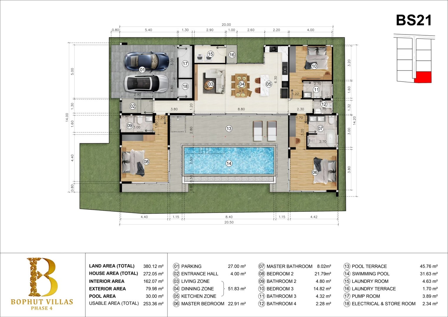 Baansuay Bophut Phase 4 – Prime location 3 Bedroom Villas near Fishermen’s Village: Baansuay Bophut Villas – Prime location villas near Fishermen’s Village