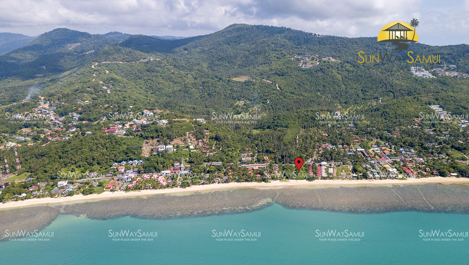 (SOLD) 3.5 Rai Beachfront land for sale in Bangpor, Koh Samui