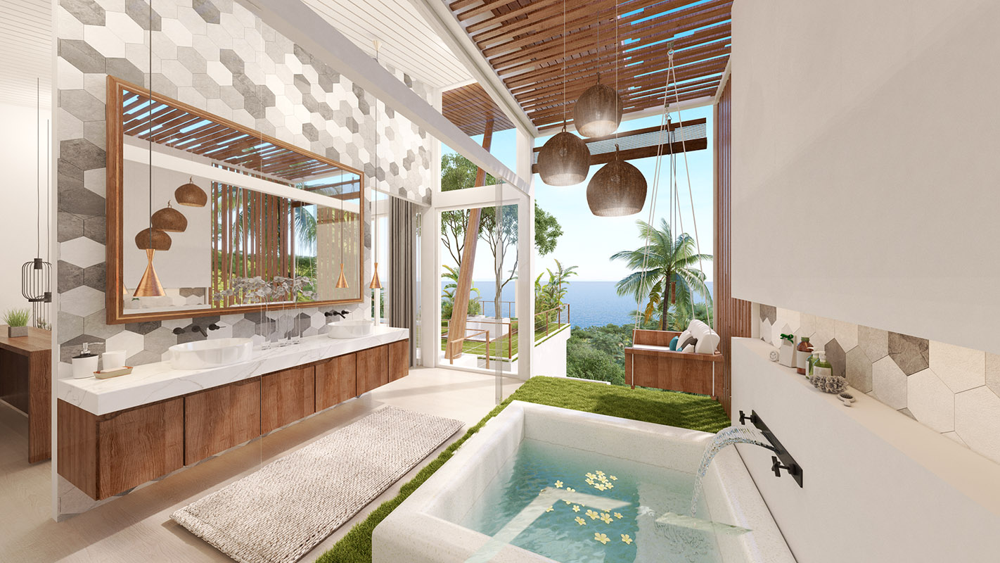 Pacific Palisade – 4 Bedroom Villa Santa Monika: Pacific Palisade – Contemporary Tropical 4 Bedroom+ Seaview Pool Villas in Bang Por 