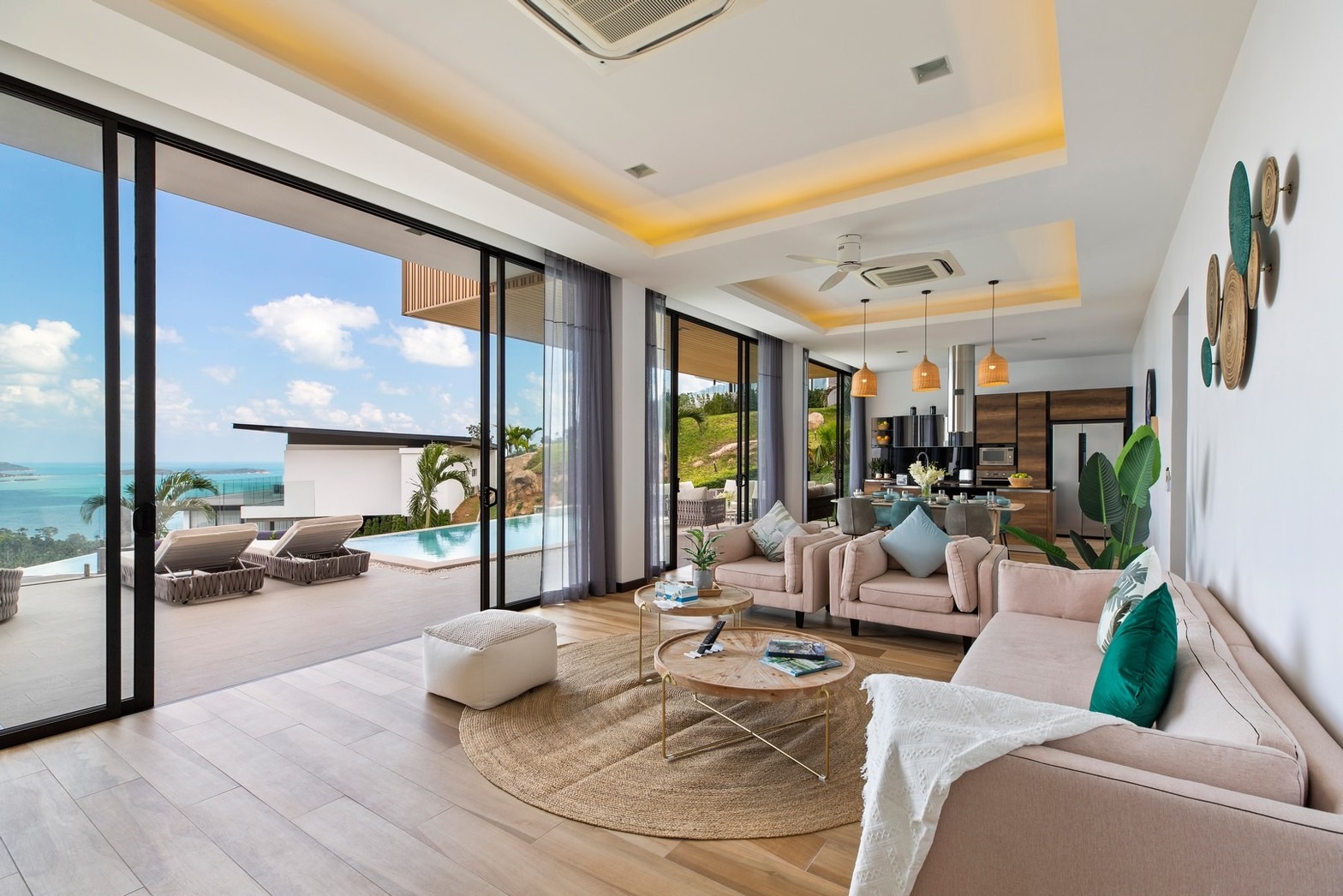 Verano Residence – 3 Bedroom Seaview Pool Villa in Chaweng Noi for sale