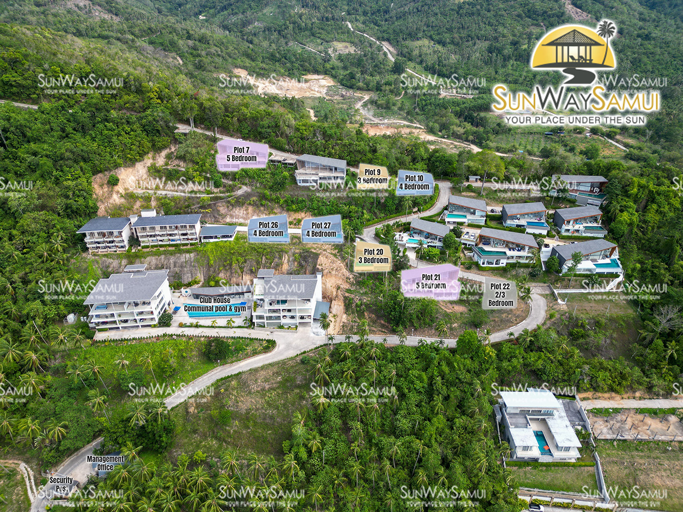 Azur Samui – Attractive 4 Bedroom Seaview Pool Villa in Maenam for sale