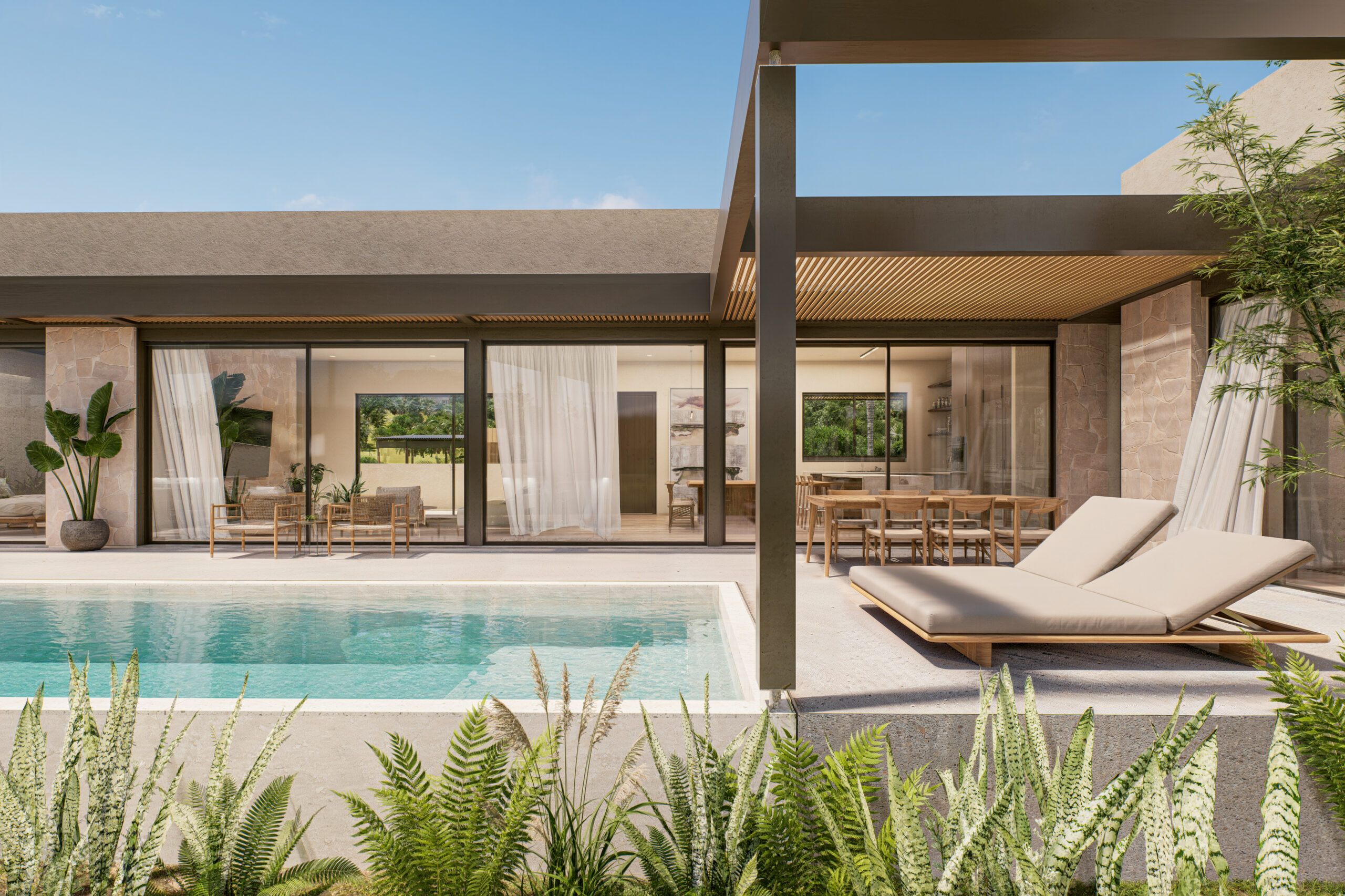 TRIO – Tropical 3 Bedroom Garden Pool Villa in Fishermen’s Village for Sale: TRIO – Tropical 3 Bedroom Garden Pool Villa in Fishermen’s Village for Sale