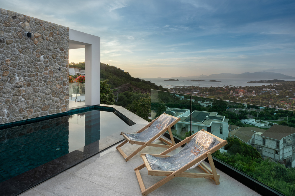 Modern 4 Bedroom Seaview Pool Villa in Plai Laem for sale