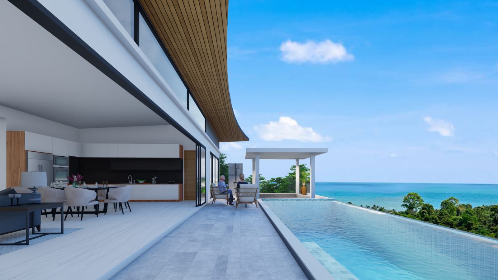 (SOLD) Bespoke 4 Bedroom Seaview Villa in Chaweng Noi for sale