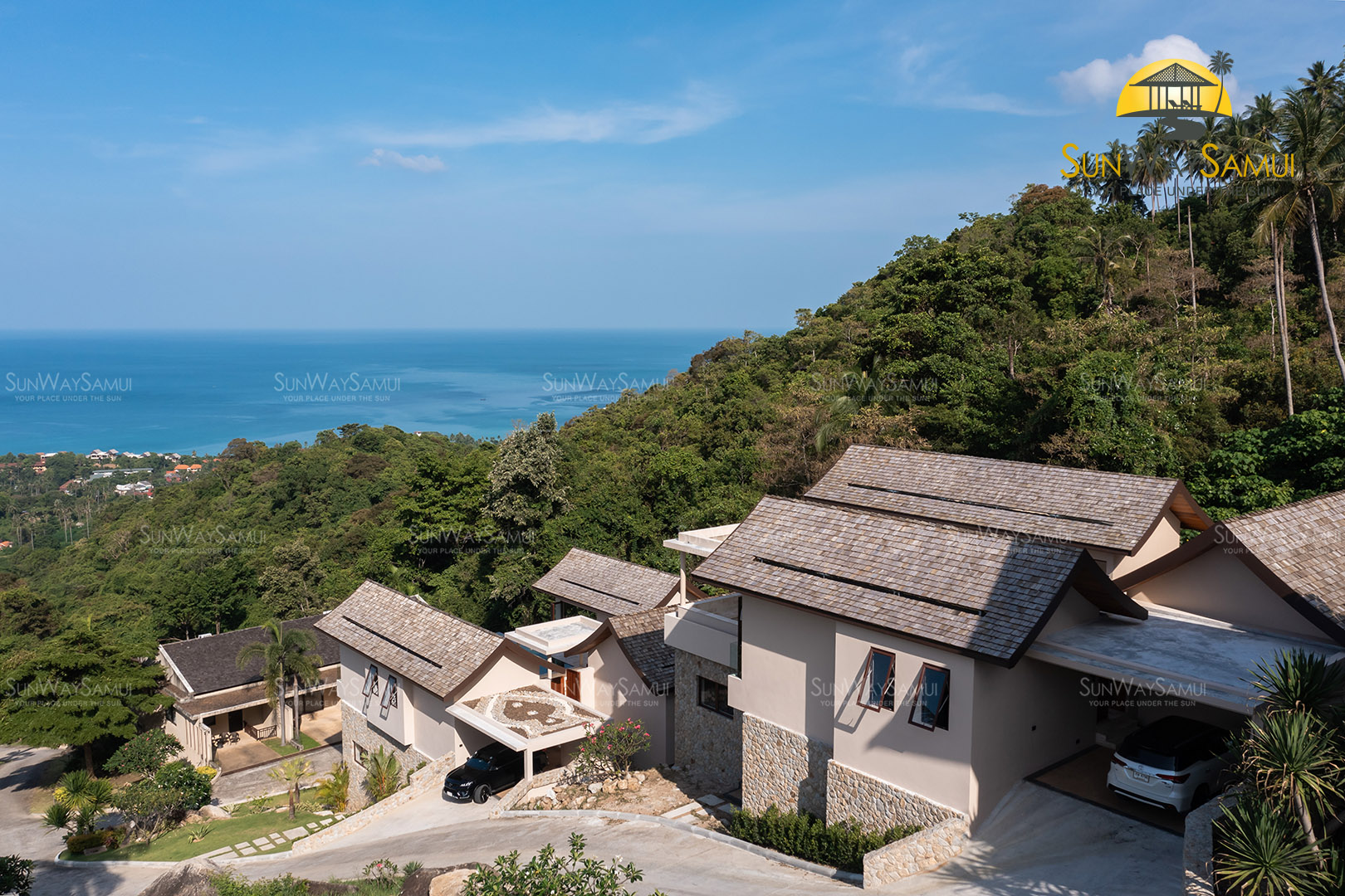 (SOLD) Villa Delapan - Traditional Tropical 3 Bedroom Seaview Pool Villa in Chaweng Noi For Sale