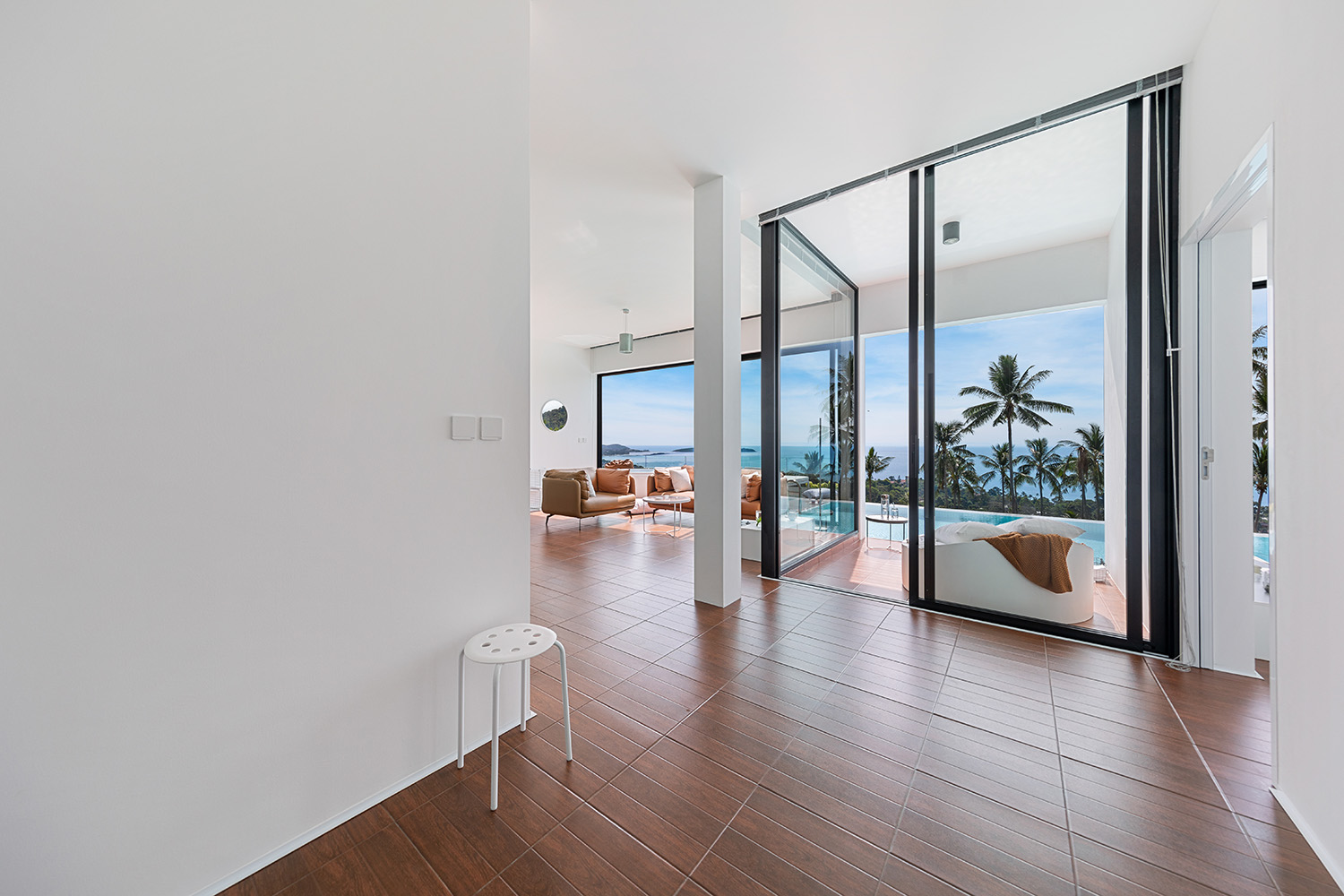 Minimalist 2 Bedroom Seaview Pool Villa with Expansion Potential in Chaweng Noi for sale