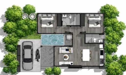 Cera Mini Villas – Off-plan 2 Bedroom Garden Pool Villa in Maenam for Sale: Cera Mini Villas – Off-plan 2 Bedroom Garden Pool Villa in Maenam for Sale