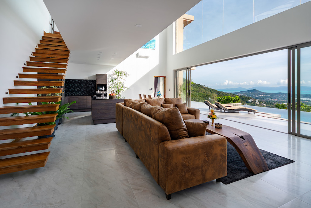 Majestic 4 Bedroom Seaview Pool Villa in Chaweng Noi for Sale
