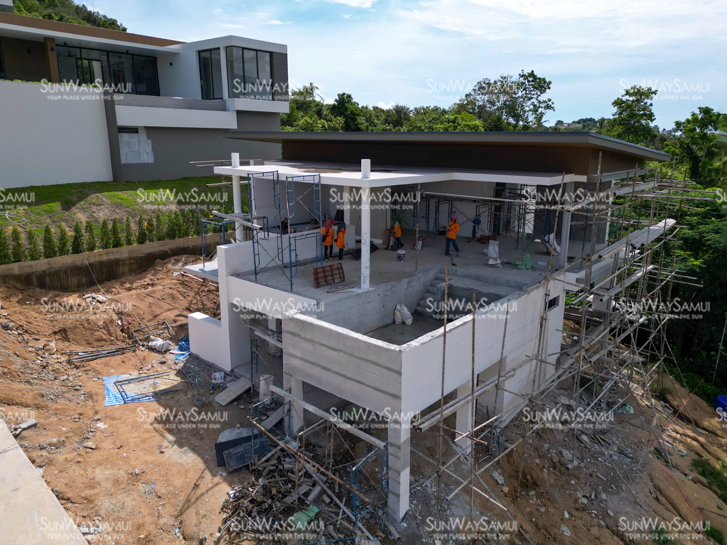 Samui Hillside Village – 3 Bedroom Mountain-view Pool Villa in Bophut for sale 