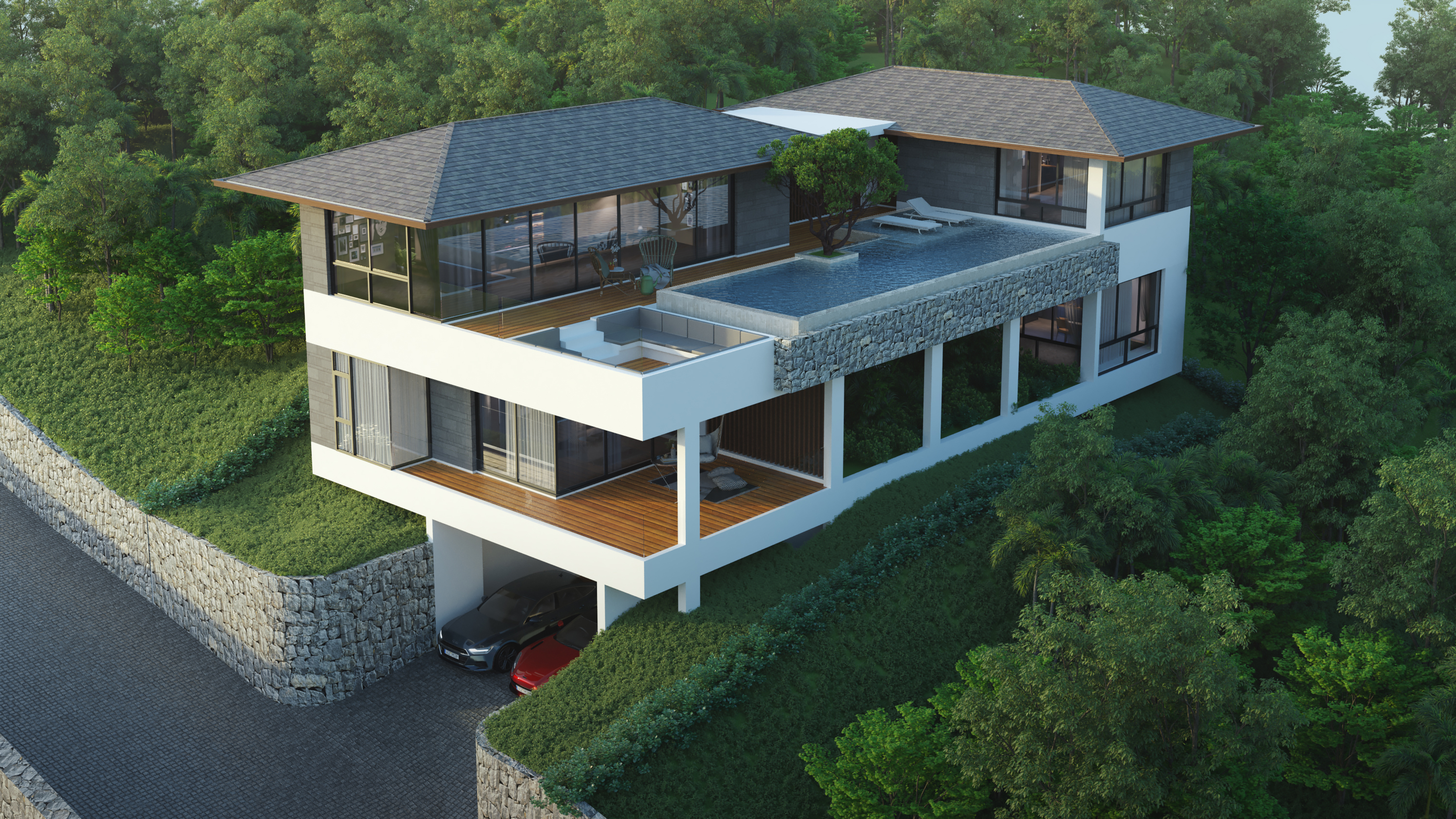 (SOLD) The Bay Ridge – Luxury 4 Bedroom Seaview Pool Villa in Big Buddha for sale
