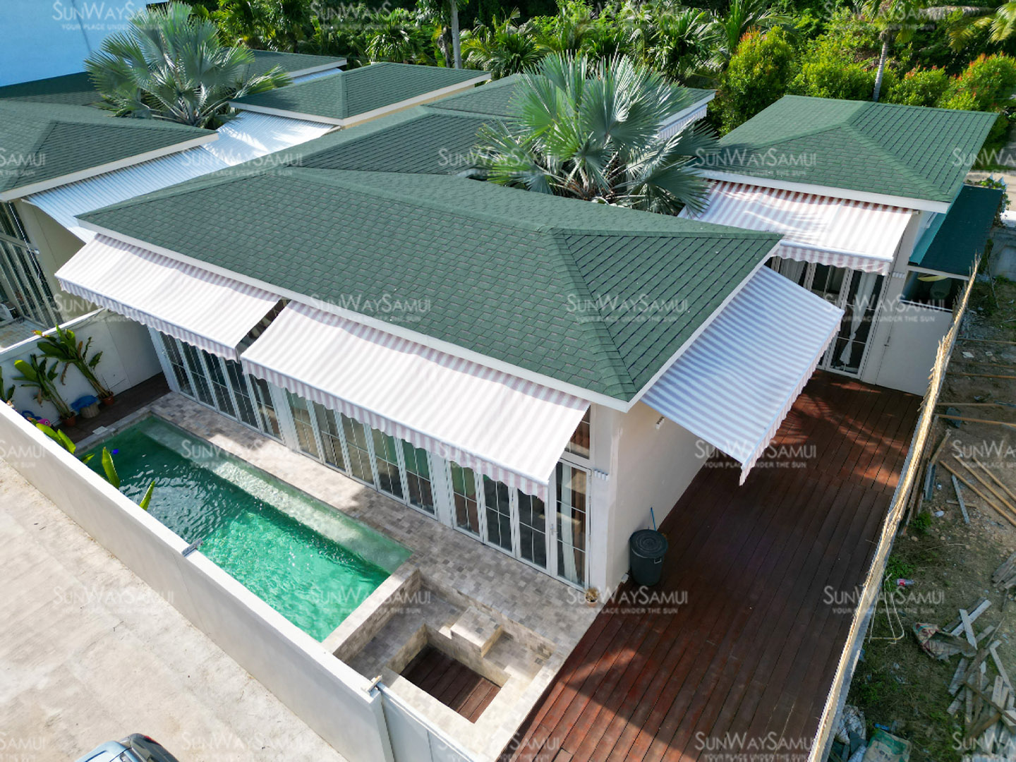 Villa Belvedere – Beachside 3 Bedroom Garden Pool Villa in Plai Laem for sale