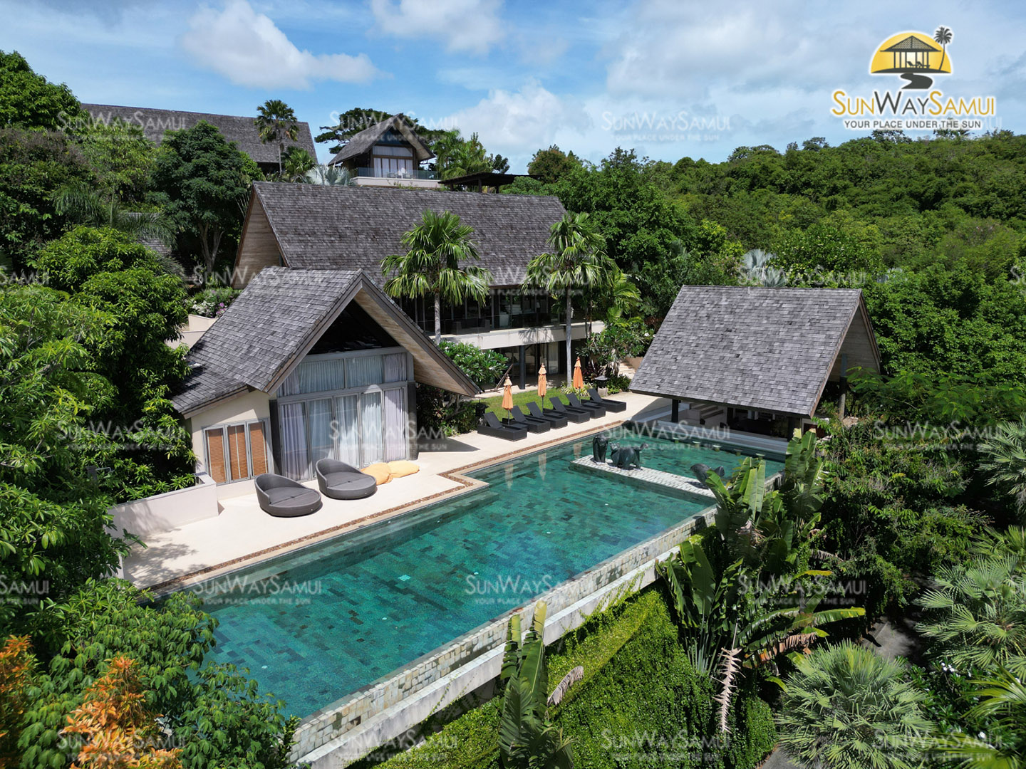 Panacea Retreat – 4 to 5 Bedroom Seaview Pool Villa in Bophut for sale