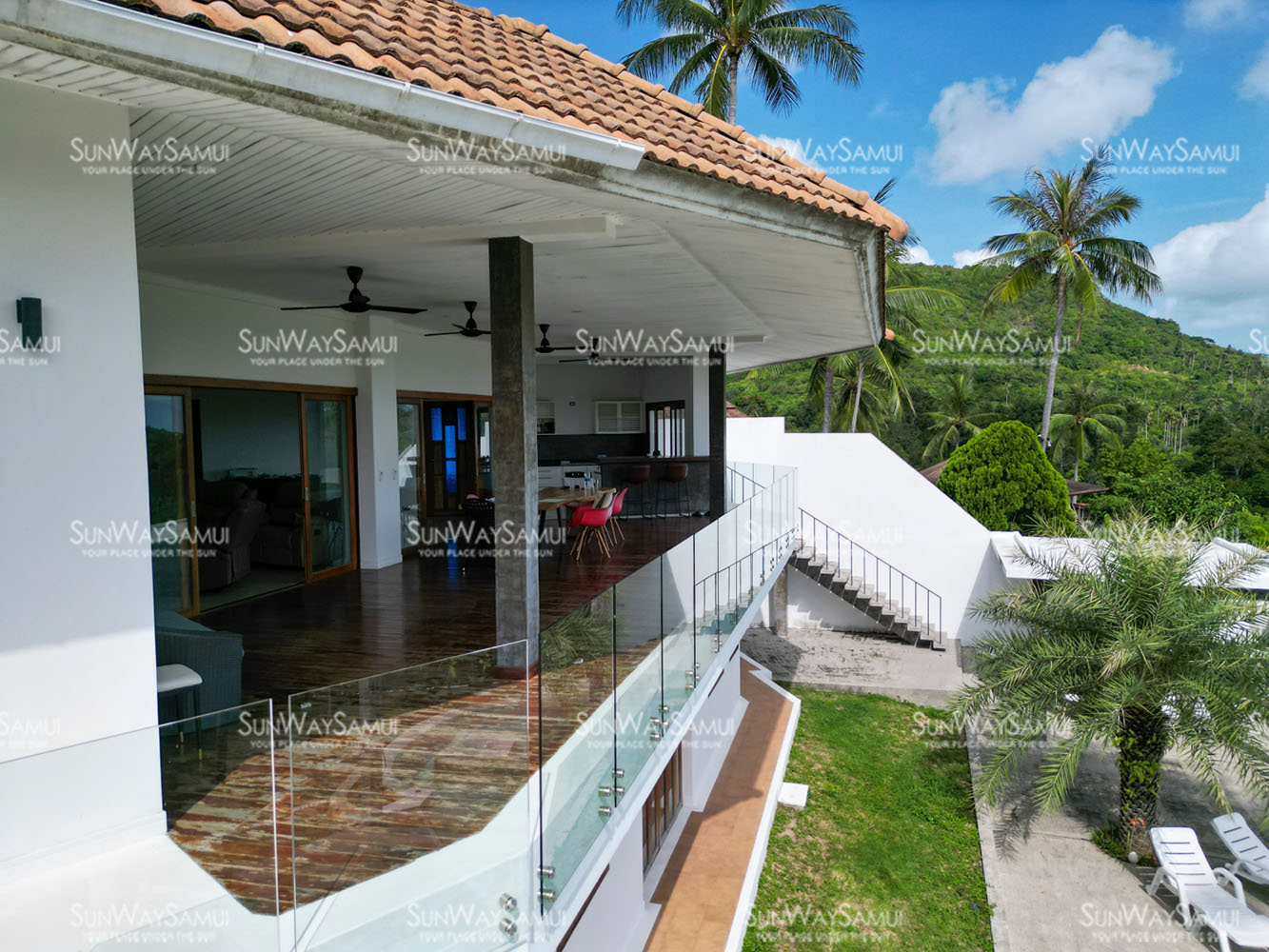 (SOLD) Villa Nirvana - Spacious 5 Bedroom Seaview Villa in Bangrak for sale
