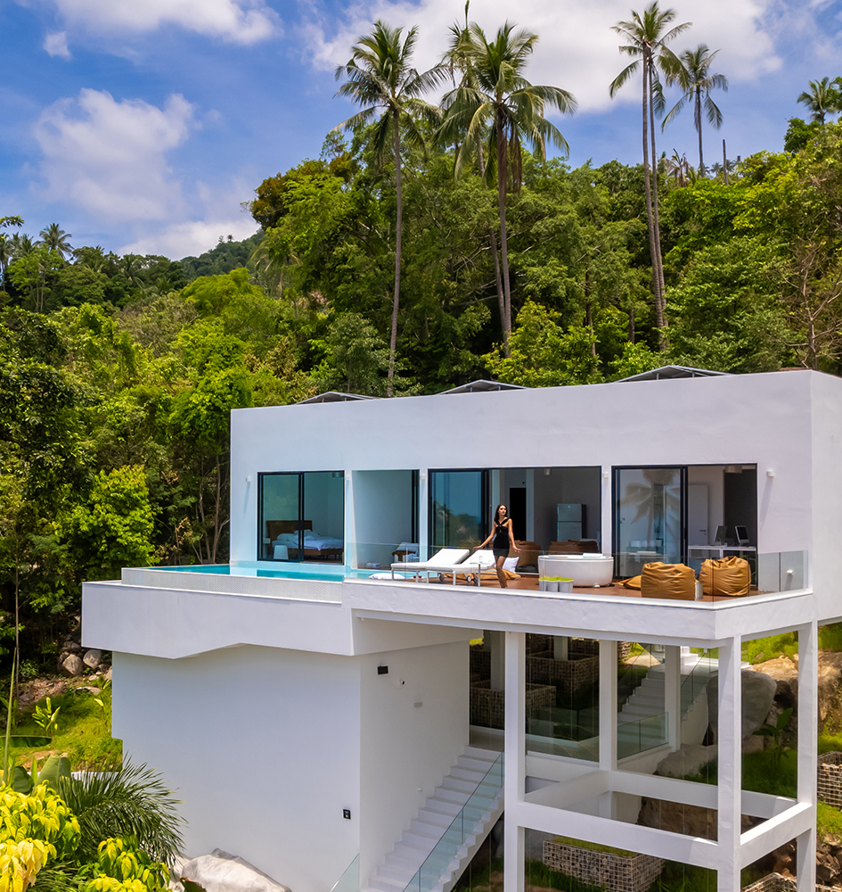 Minimalist 2 Bedroom Seaview Pool Villa with Expansion Potential in Chaweng Noi for sale