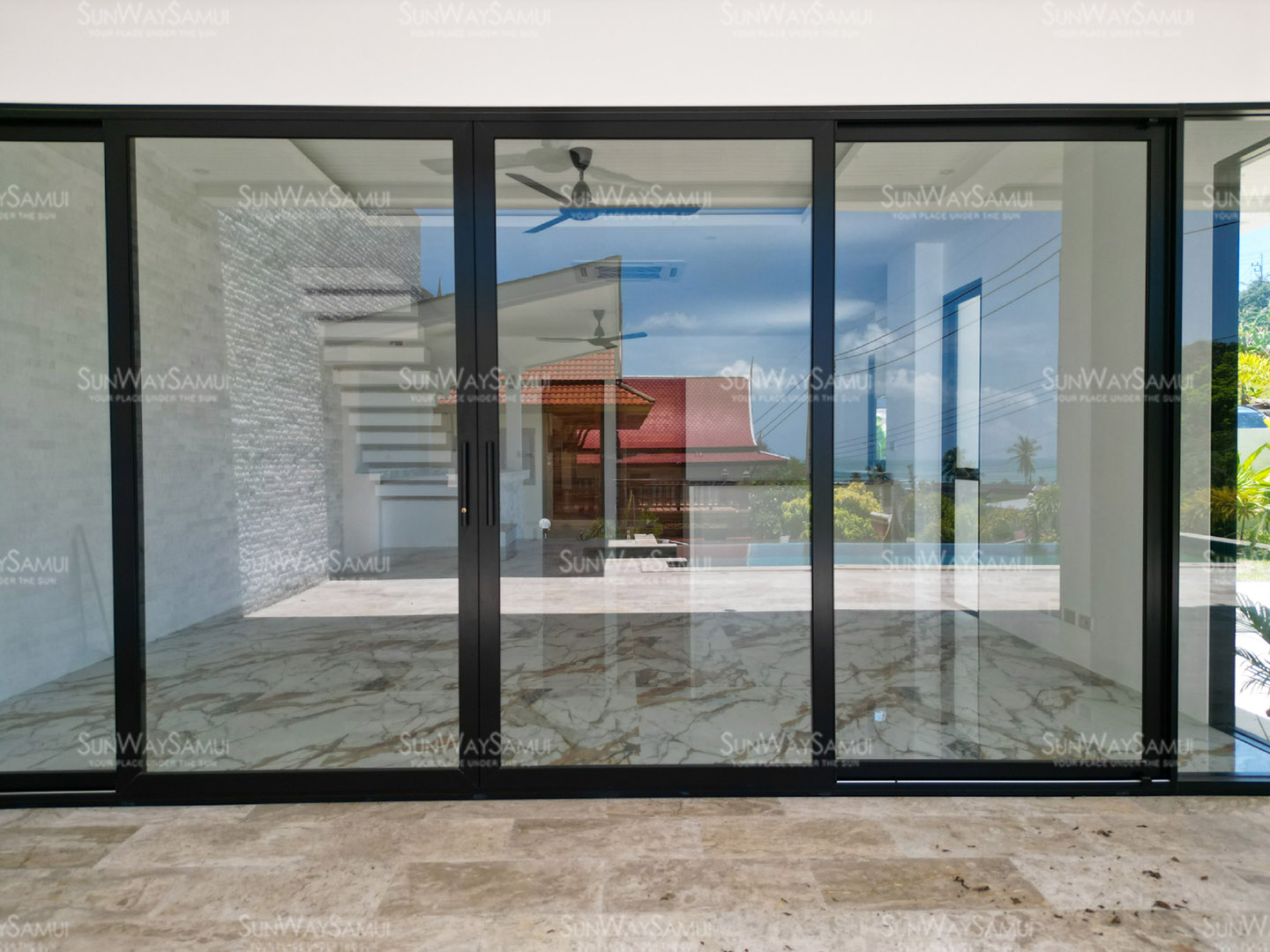 Villa Gabriela – Duplex Beachside Pool Villa with Partial Sea View in Choengmon for Sale