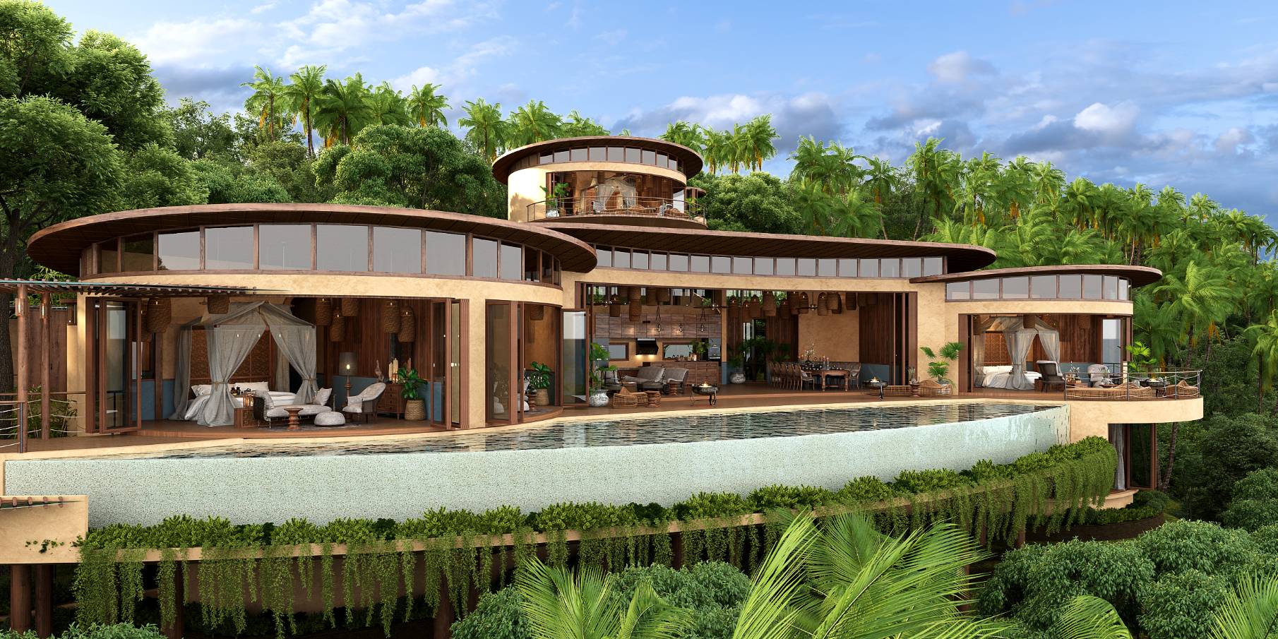 Kunkhao Tara Villas – Ecological 4 Bedroom Seaview Pool Villa in Bang Makham for sale