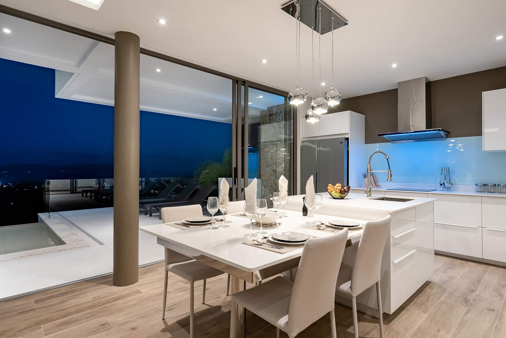 Sophisticated 3+1 Bedroom Seaview Pool Villa in Bophut for Sale