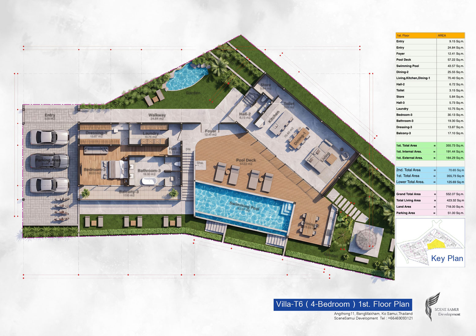 Tesoro Valley – Off Plan 2 to 4+1 Bedroom Seaview Pool Villa in Bang Makham for sale: Tesoro Valley – Off Plan 2 to 4+1 Bedroom Seaview Pool Villa in Bang Makham for sale