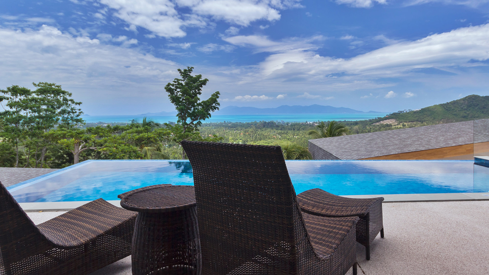 Supreme 4+1 Bedroom Seaview Pool Villa in Maenam for Sale